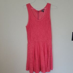 Express Coral Lace Dress